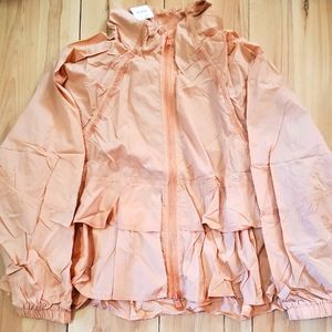 FP Movement by Free People Peach Ruffle-Hem Utility Jacket